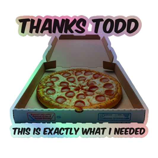 THANKS TODD LIMITED Holographic stickers